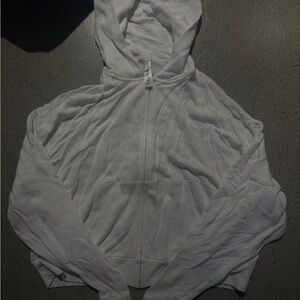 SKIMS WHITE Zip-Up Hoodie